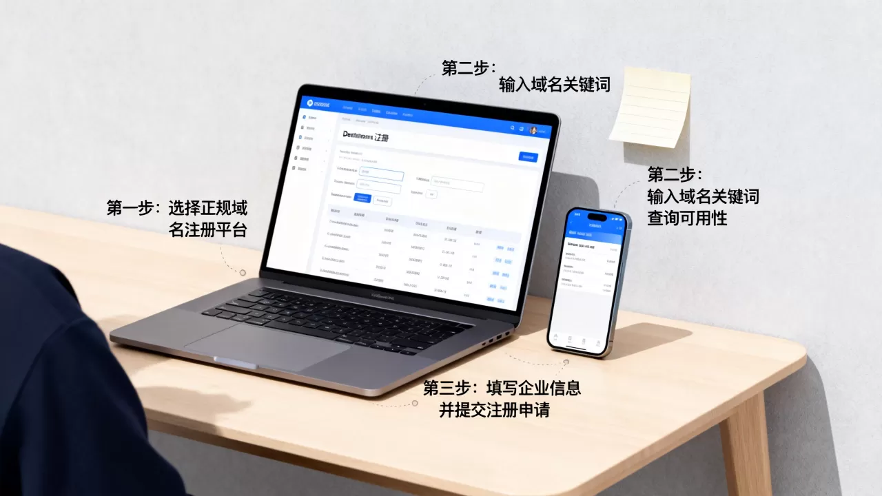 个人注册企业域名怎么操作？个人申请公司域名流程