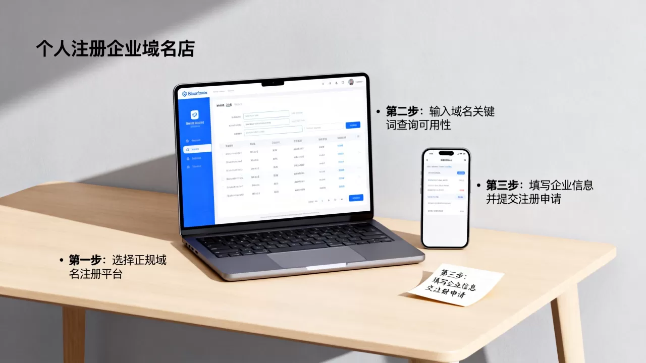 个人注册企业域名怎么操作？个人申请公司域名流程