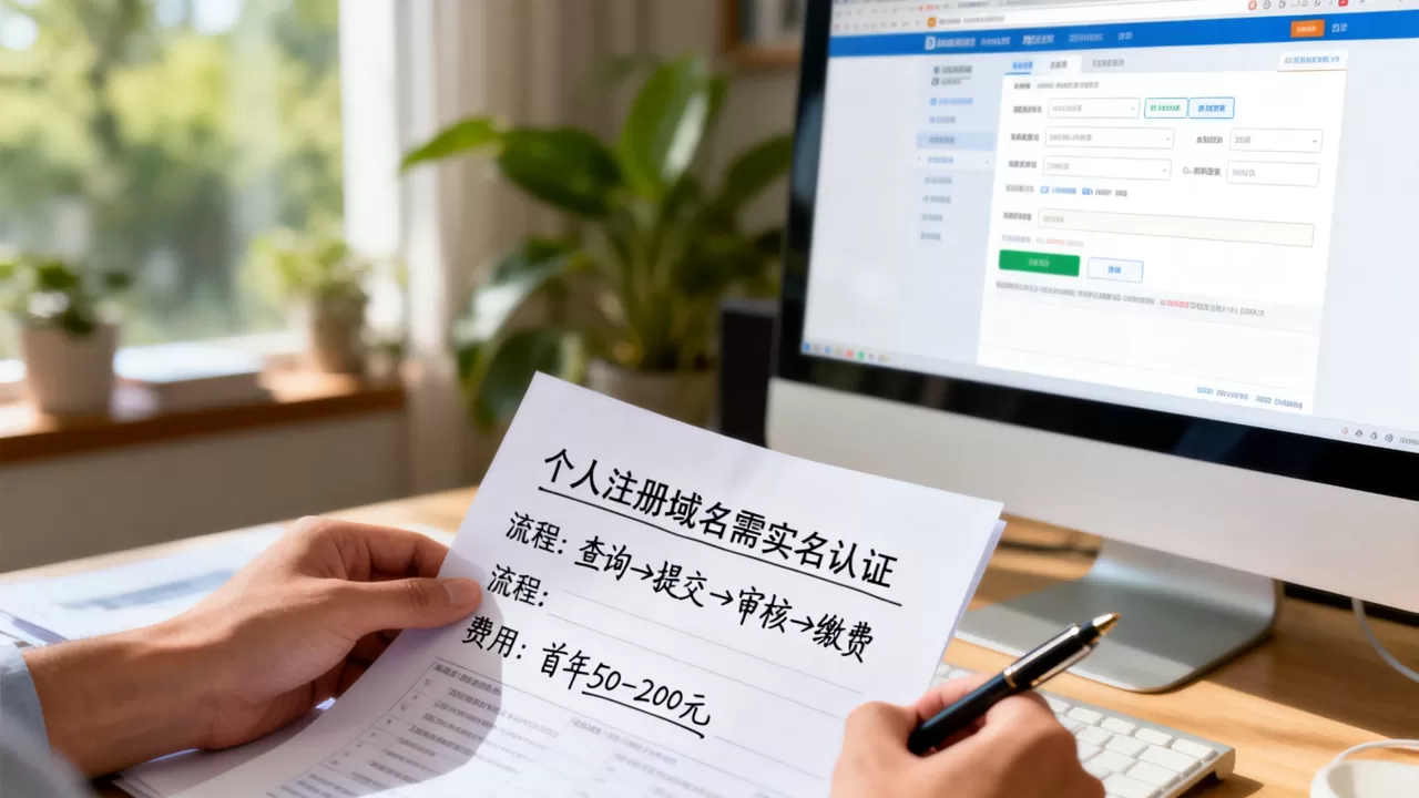 个人注册域名最新政策是怎样的？个人域名注册流程及费用