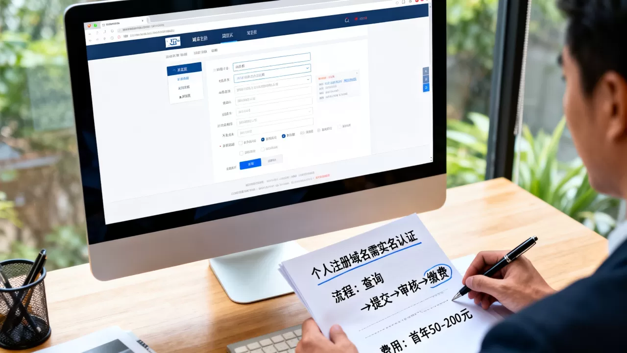 个人注册域名最新政策是怎样的？个人域名注册流程及费用