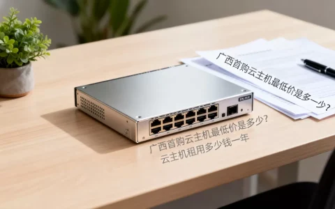 广西首购云主机最低价是多少？云主机租用多少钱一年