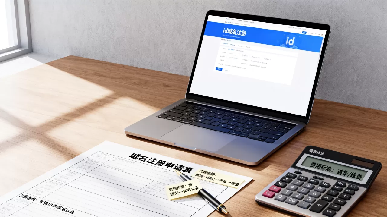 个人注册id域名需要什么条件？id域名注册流程及费用详解