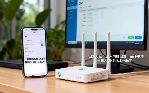 广西贵港移动DNS服务器地址是多少？移动DNS设置方法