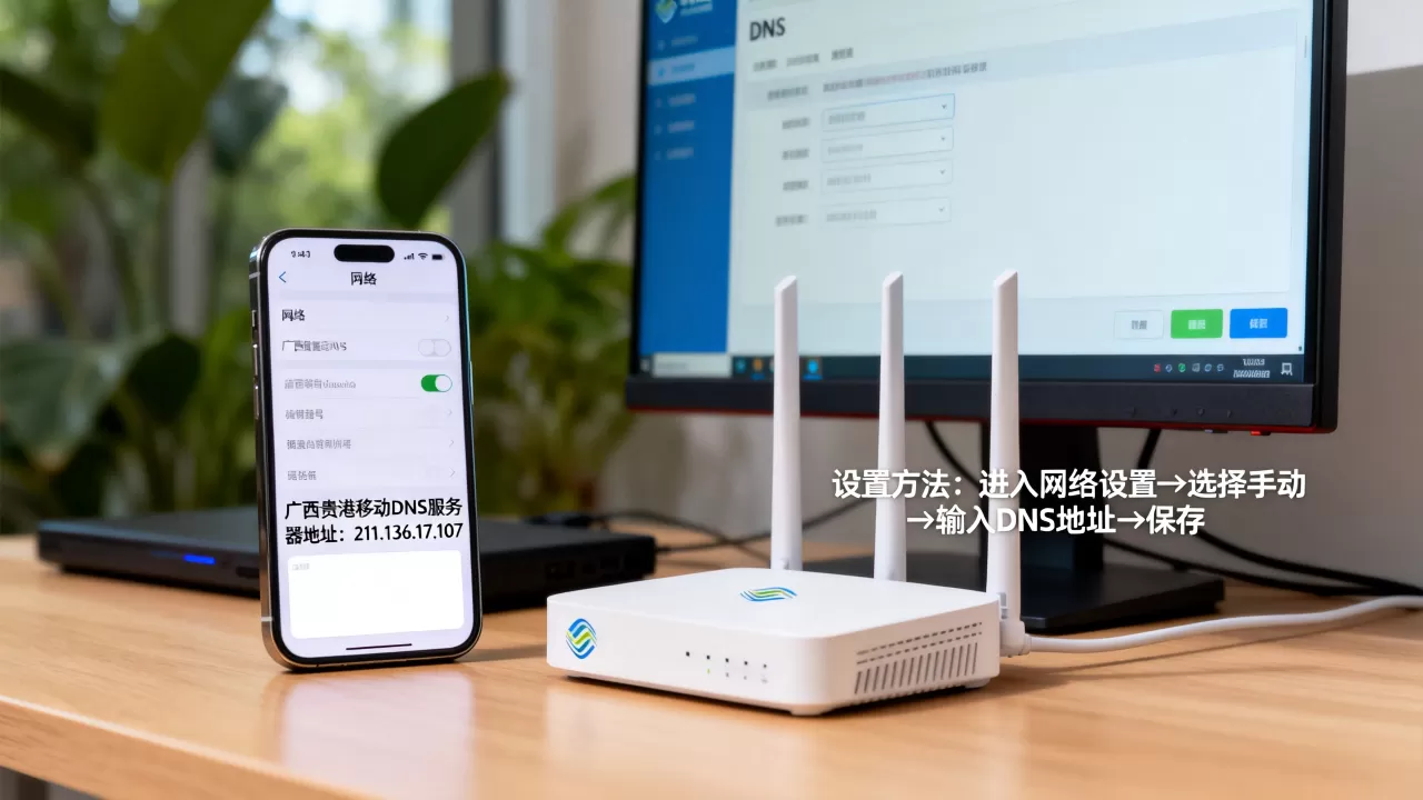 广西贵港移动DNS服务器地址是多少?移动DNS设置方法 广西贵港移动DNS服务器地址是多少?移动DNS设置方法