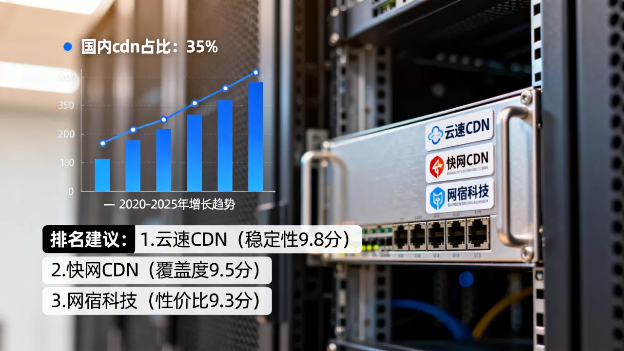 国内cdn占比多少？国内cdn服务商排名及选择建议
