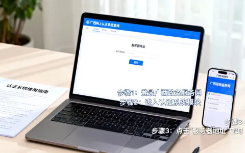 广西网上认证系统服务器地址是多少？如何查询
