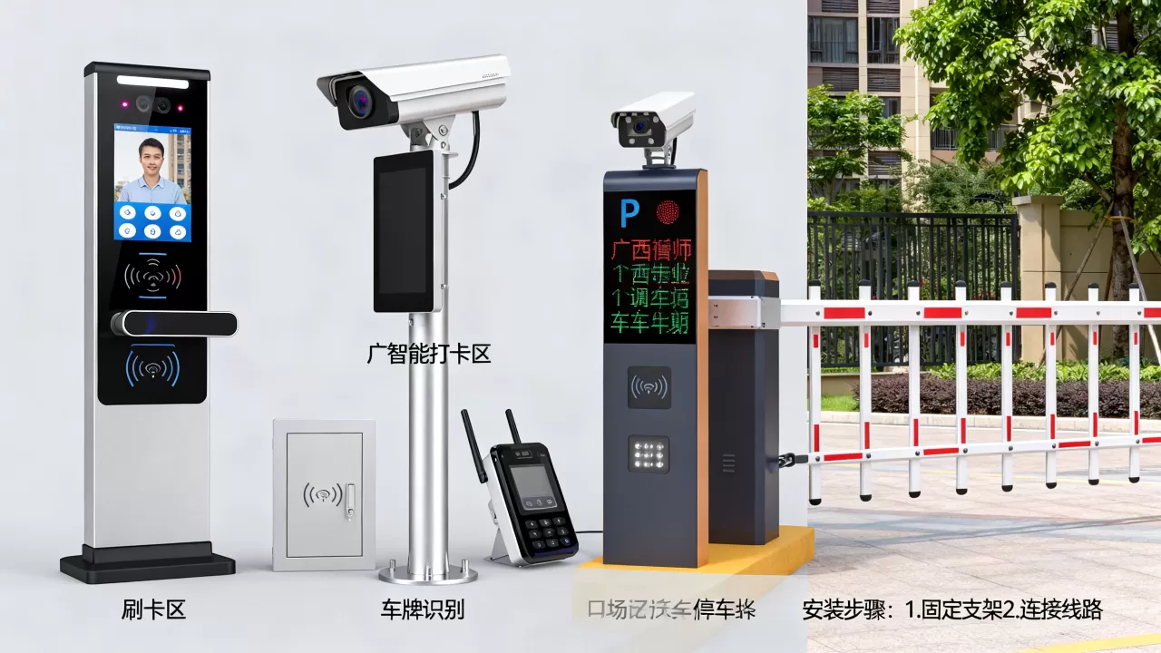 广西智能门禁考勤停车怎么用？广西小区门禁系统安装多少钱