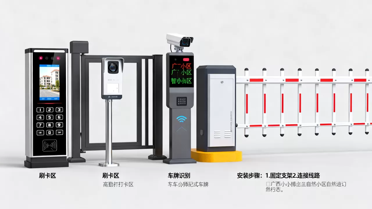 广西智能门禁考勤停车怎么用？广西小区门禁系统安装多少钱