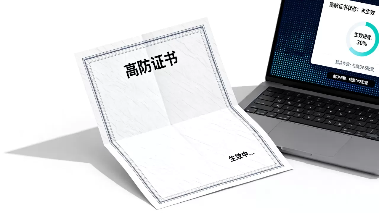 高防证书为何未生效?高防证书生效慢怎么解决 高防证书为何未生效?高防证书生效慢怎么解决