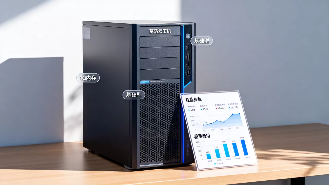 高防云享主机基础型1g性能如何？1g高防云主机租用费用
