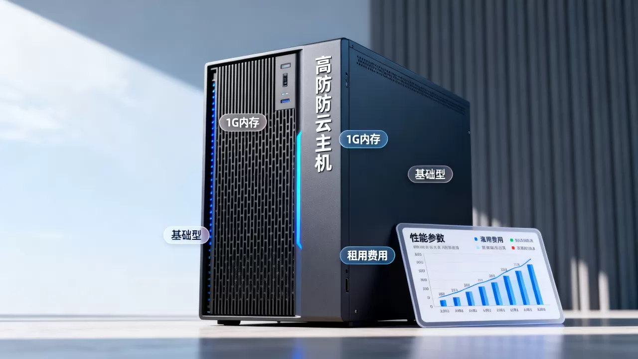 高防云享主机基础型1g性能如何？1g高防云主机租用费用