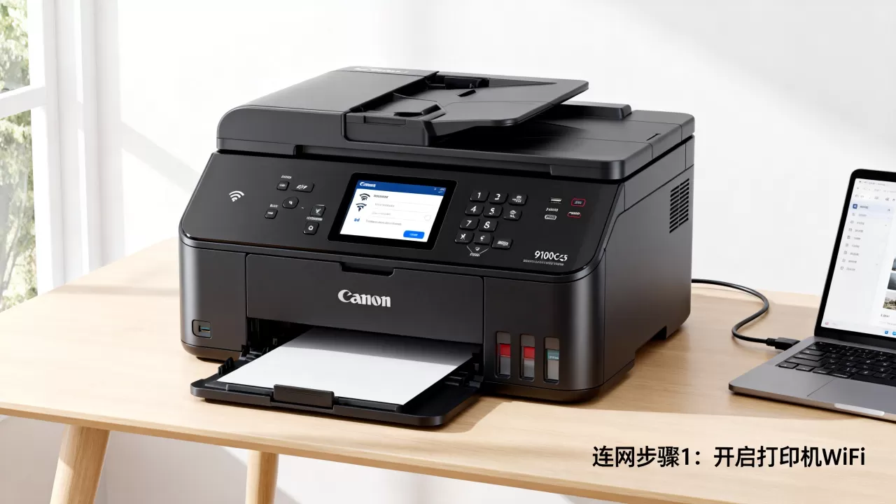 Canon 9100CDN打印机怎么连网？佳能9100CDN驱动下载