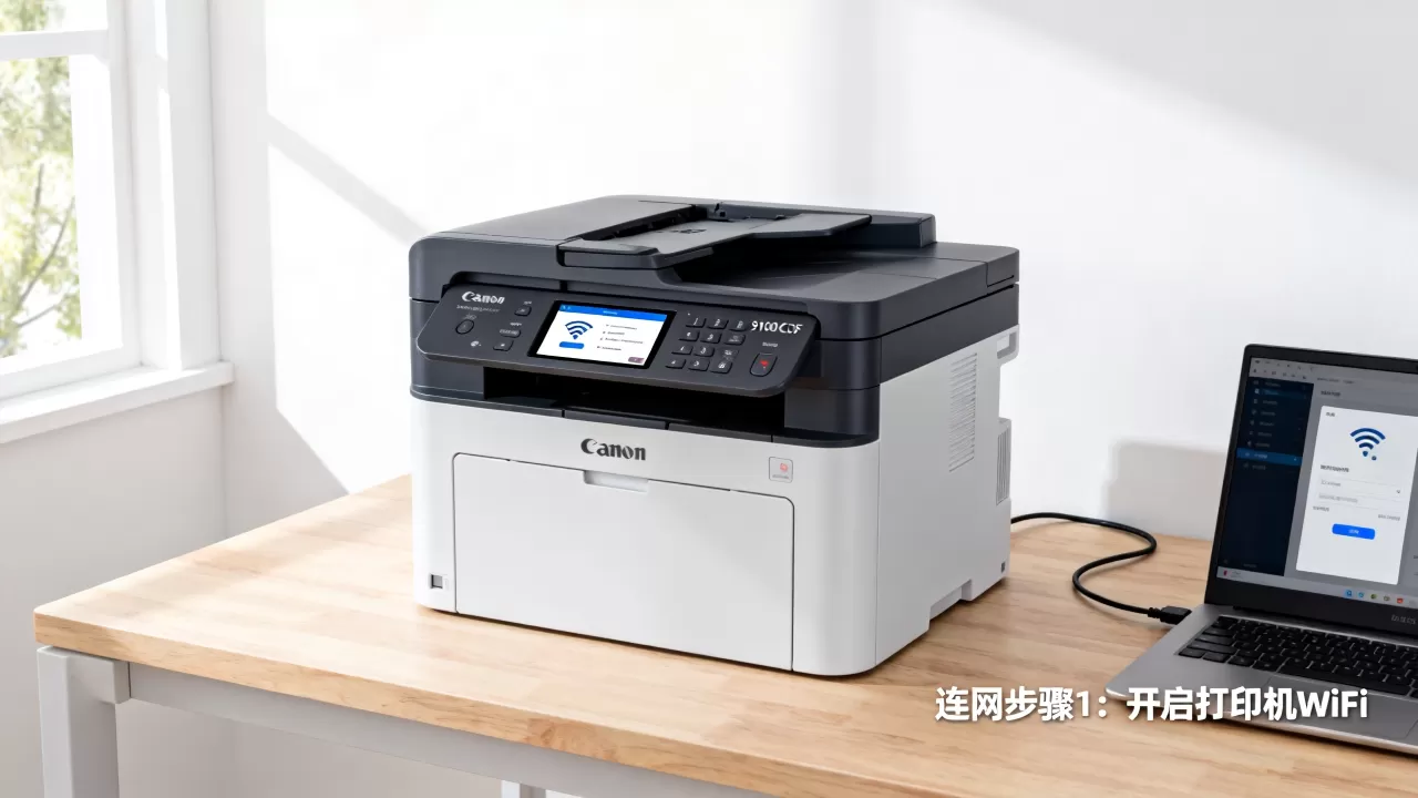 Canon 9100CDN打印机怎么连网？佳能9100CDN驱动下载