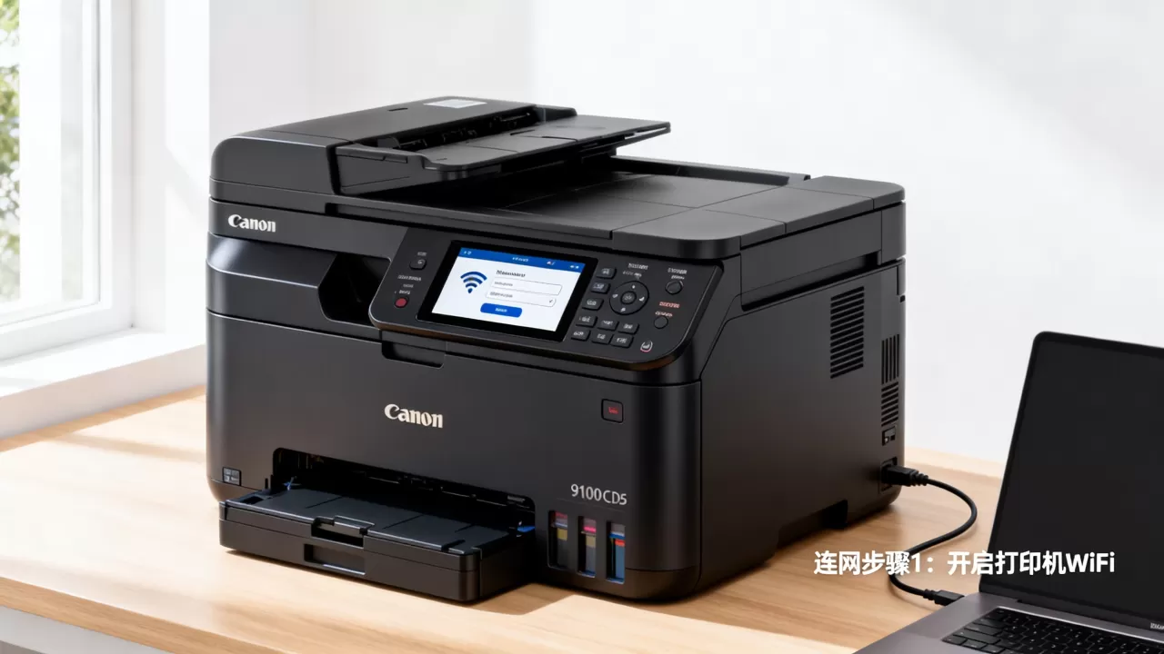 Canon 9100CDN打印机怎么连网？佳能9100CDN驱动下载