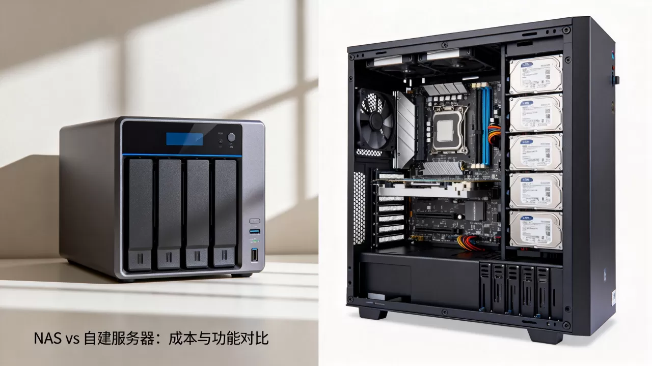 个人服务器和网络存储哪个更划算？NAS和自建服务器怎么选