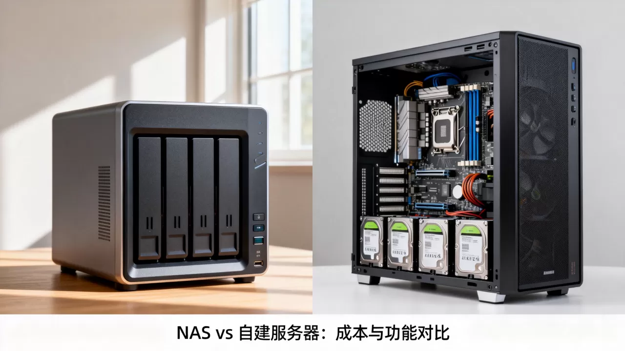 个人服务器和网络存储哪个更划算？NAS和自建服务器怎么选