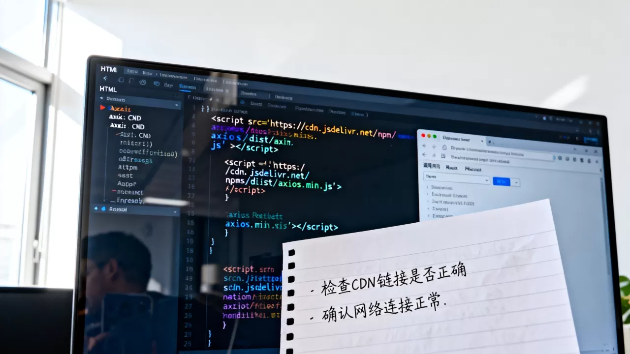 HTML中Axios CDN如何调用?axios引入失败怎么解决 HTML中Axios CDN如何调用?axios引入失败怎么解决
