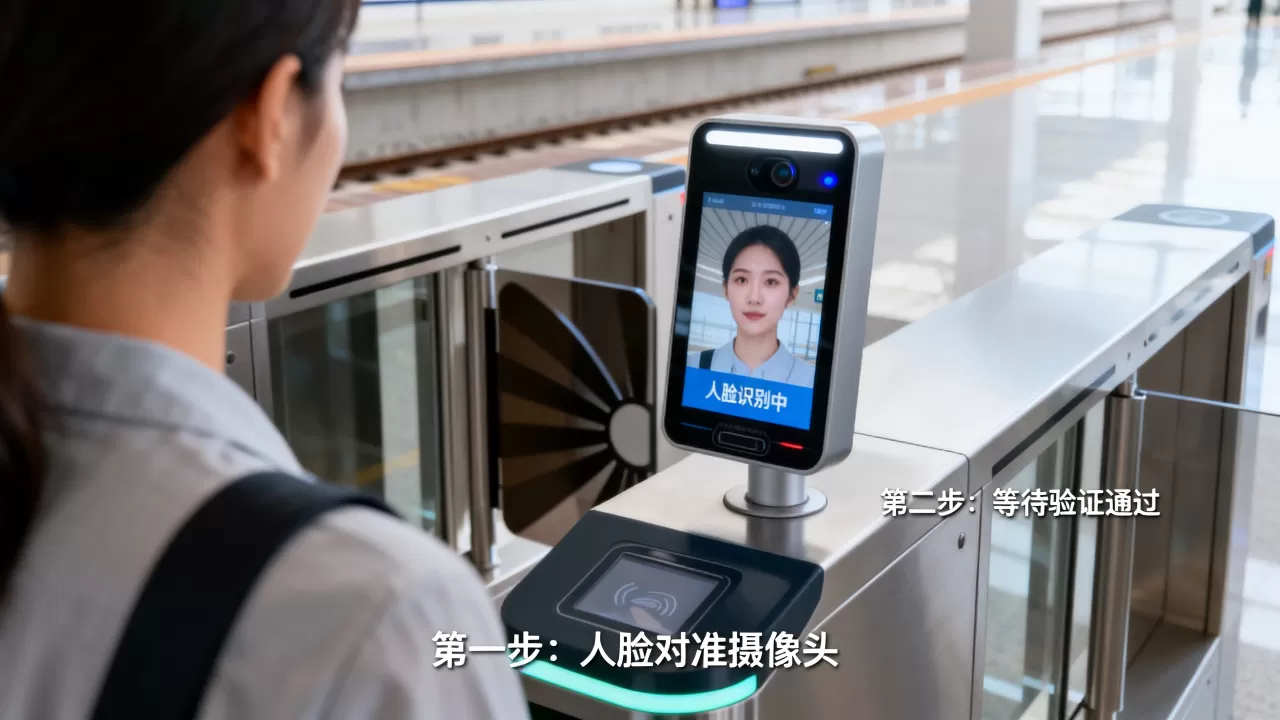 高铁人脸识别闸机怎么刷脸？坐高铁刷脸进站流程