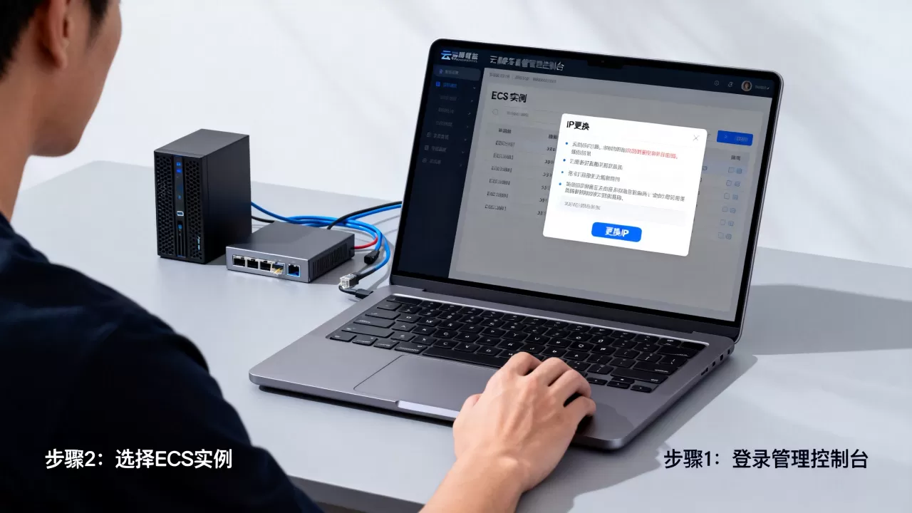 高防更换ECS IP怎么操作？高防IP更换后多久生效