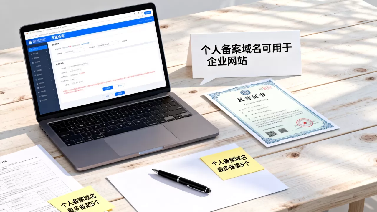 个人备案域名能做企业网站吗，个人备案域名可以备案几个