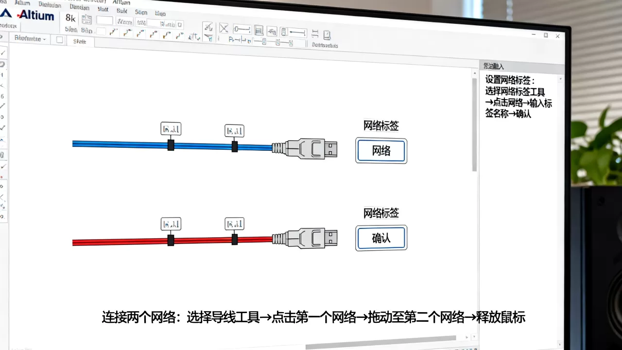 Altium两个网络怎么连接?altium如何设置网络标签 Altium两个网络怎么连接?altium如何设置网络标签