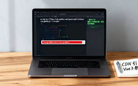 用cdn引入vue报错怎么办？cdn引入vue3的完整教程