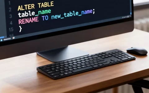 alter修改数据库的名字怎么操作？alter table rename to