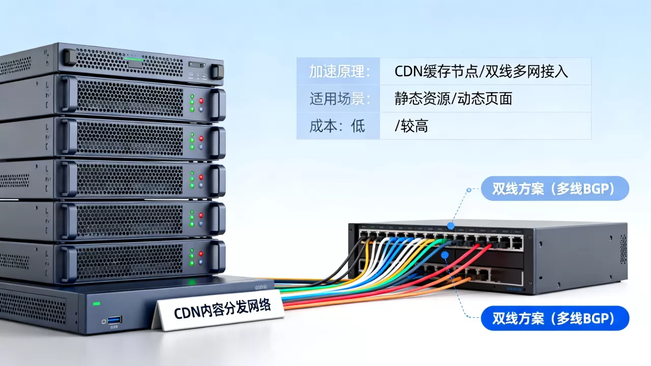 CDN和双线方案有什么区别?网站加速方案怎么选 CDN和双线方案有什么区别?网站加速方案怎么选