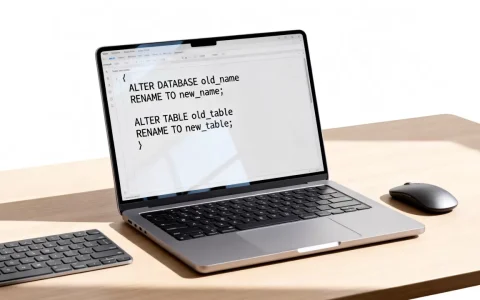 alter修改数据库名称怎么操作？mysql修改表名sql语句