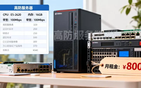 高防服务器如何使用？高防服务器租用价格及配置选择