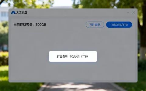 大工云盘存储容量如何扩容？大工云盘扩容费用是多少