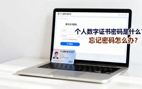 个人数字证书密码是什么？个人数字证书密码忘记了怎么办