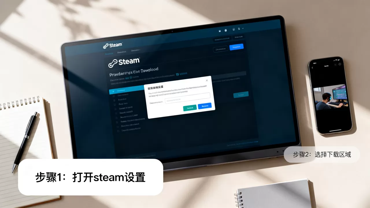 steam cdn锁定工具怎么用？steam下载速度慢怎么解决