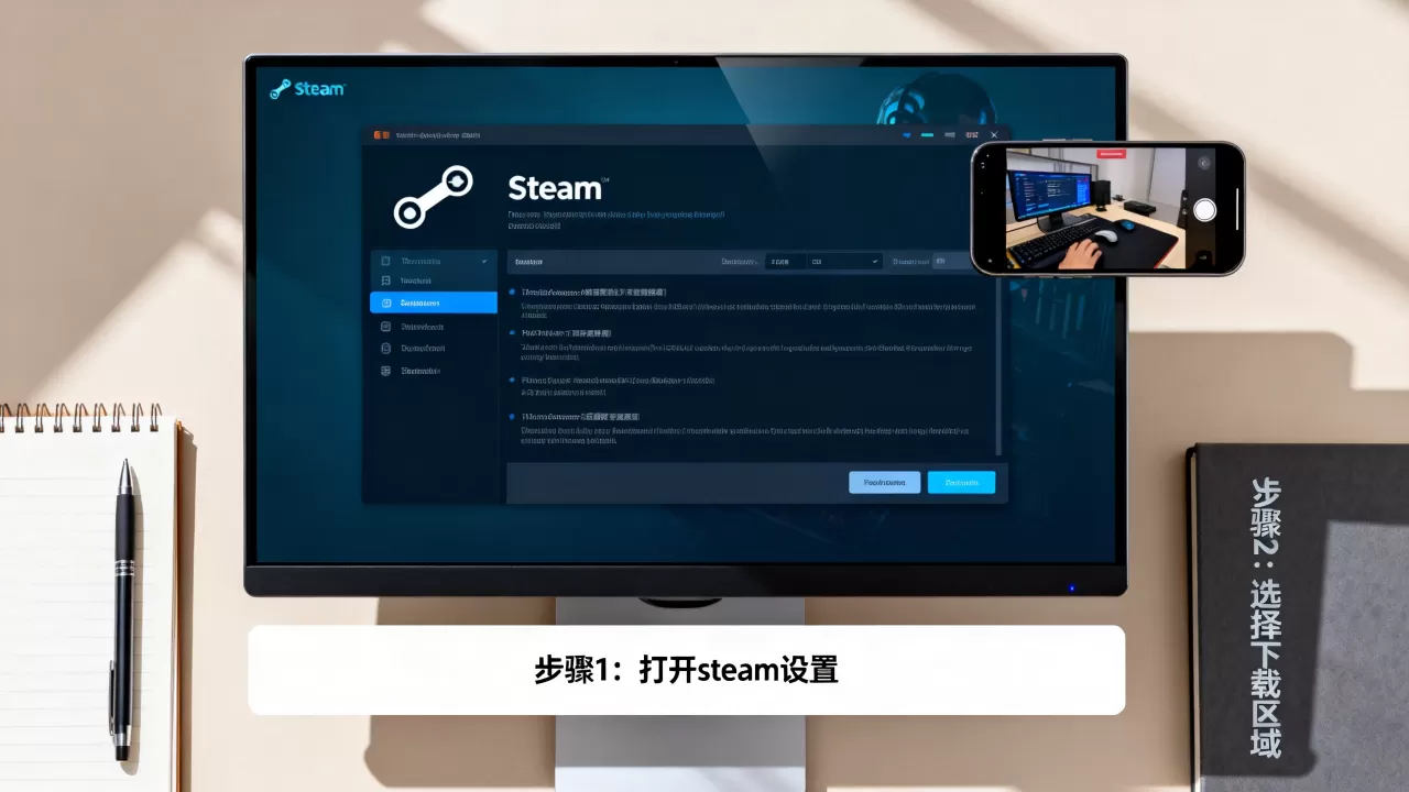 steam cdn锁定工具怎么用？steam下载速度慢怎么解决