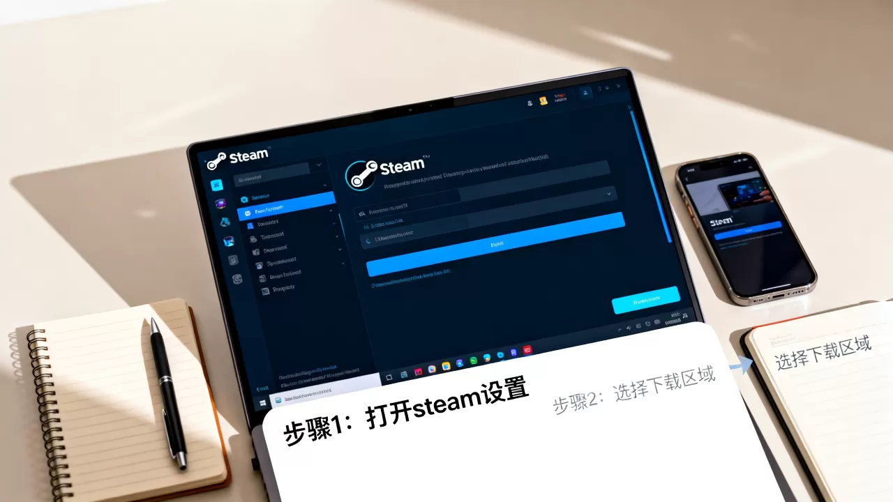 steam cdn锁定工具怎么用？steam下载速度慢怎么解决