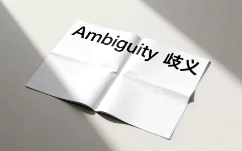 Ambiguity是什么意思？Ambiguity的中文翻译
