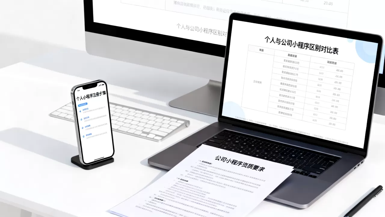 个人小程序和公司小程序有什么区别?个人小程序怎么注册 个人小程序和公司小程序有什么区别?个人小程序怎么注册