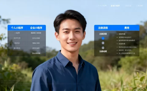 个人小程序和企业小程序区别是什么？小程序注册流程及费用详解