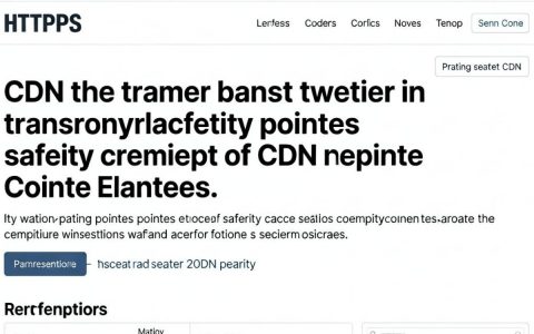 https页面cdn配置报错怎么办，https页面cdn