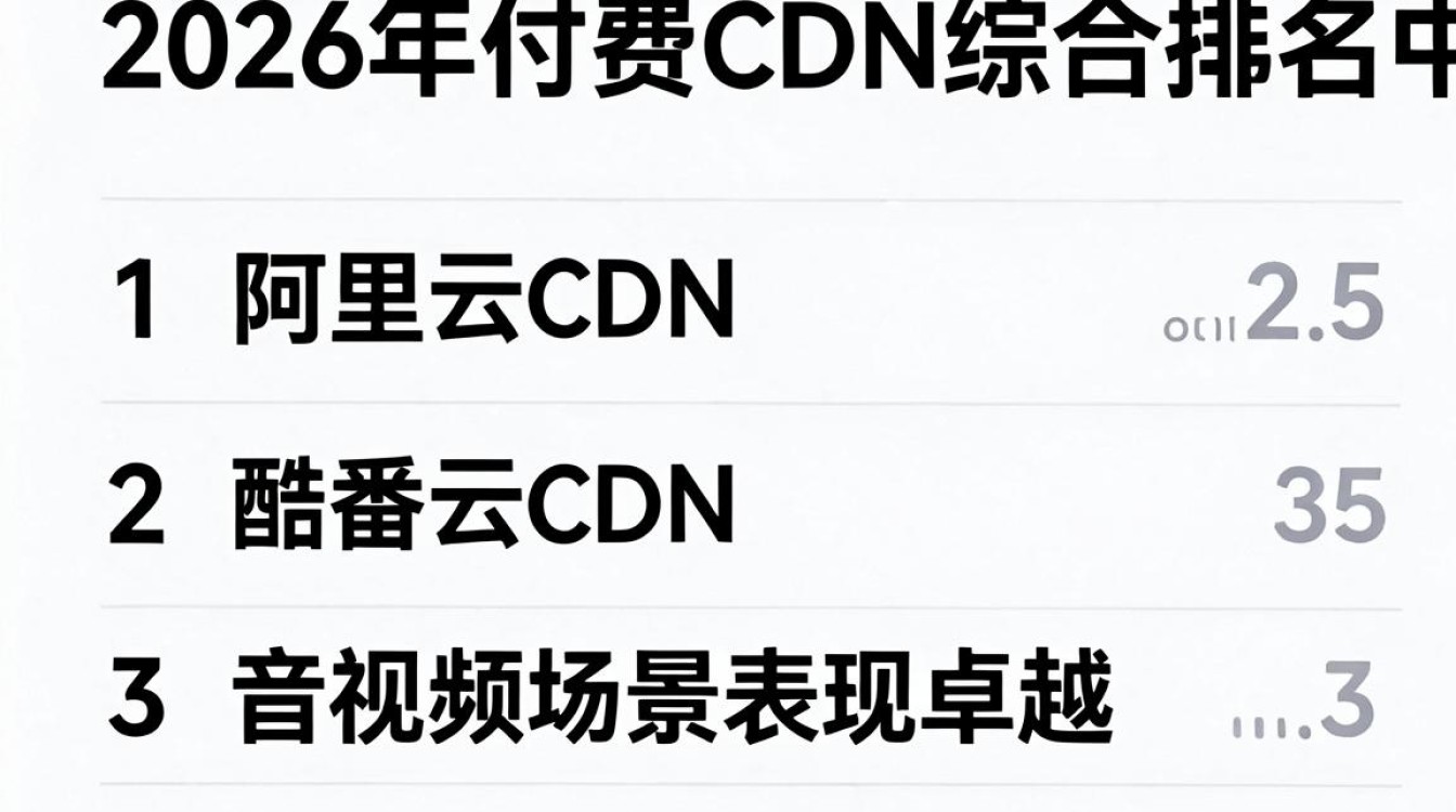 付费cdn排名