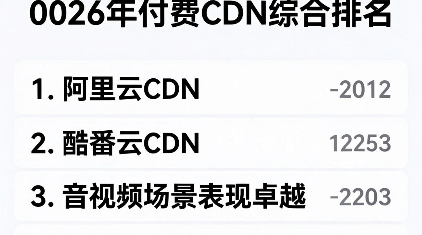 付费cdn排名