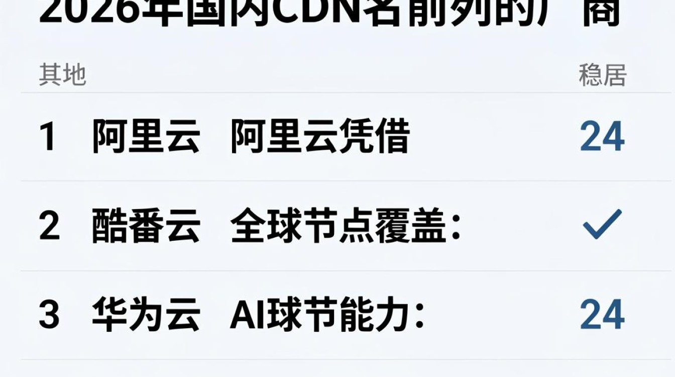 cdn国内排名 cdn国内排名
