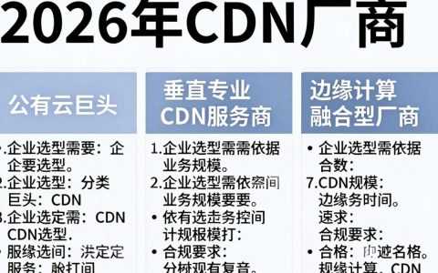 cdn厂商有哪些分类？cdn厂商分类