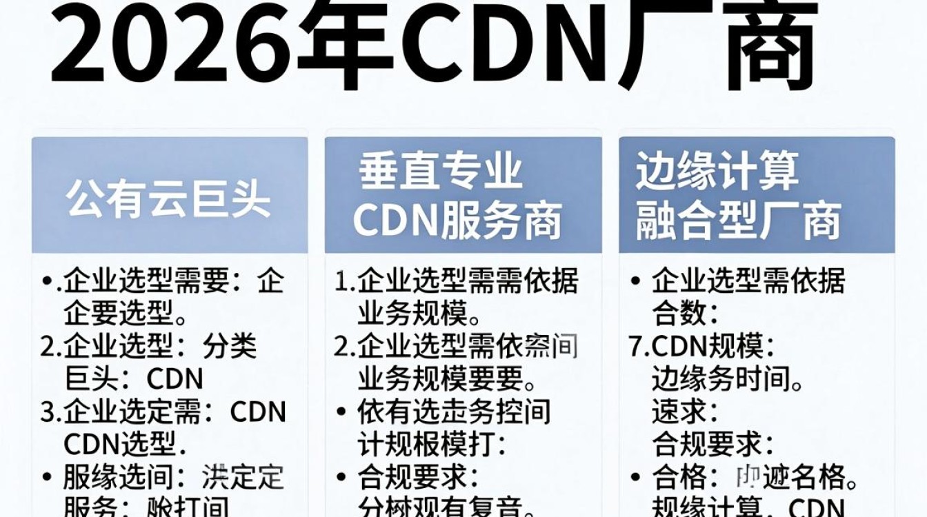 cdn厂商分类 cdn厂商分类