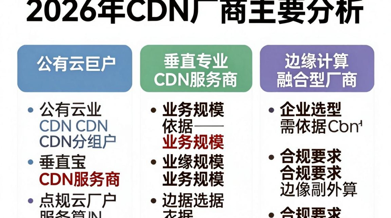 cdn厂商分类 cdn厂商分类