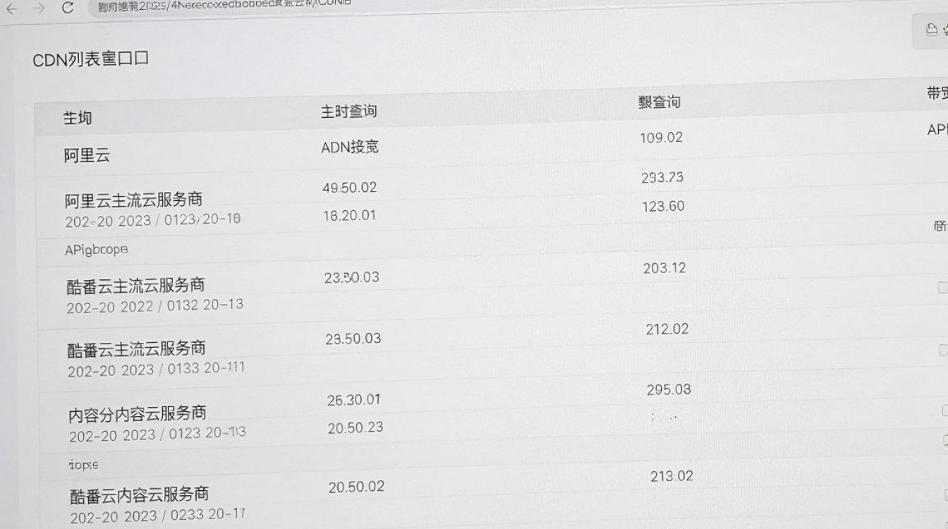 获取cdn列表 获取cdn列表