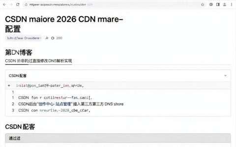 cdn配置csdn，如何配置CDN加速CSDN博客