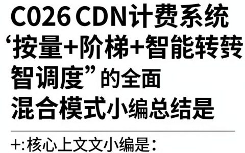 cdn计费系统怎么算，cdn流量计费方式