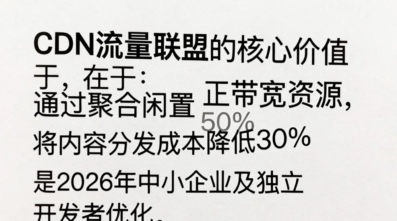 cdn流量联盟