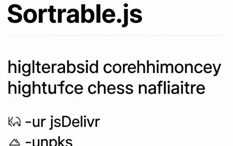 cdn引入sortablejs报错怎么办，sortablejs怎么用